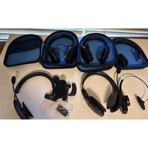 6 - BlueParrott S250 & S450-XT Bluetooth Over the Ear Headset PARTS ONLY Lot
